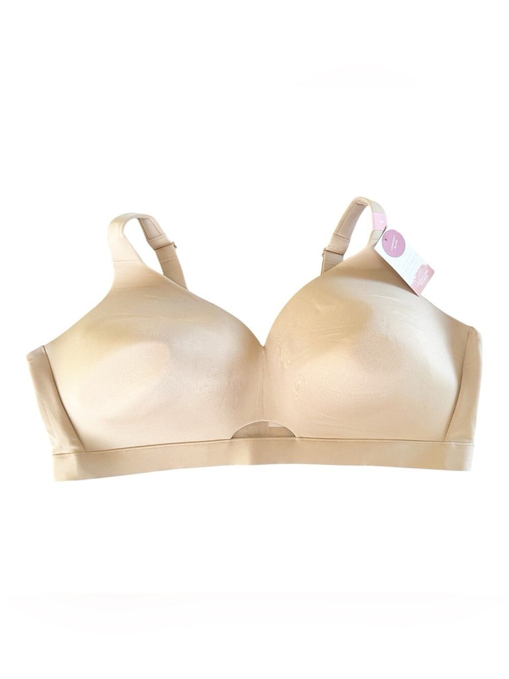 Cacique Invisible Backsmoother Lightly Lined No-Wire Bra Nude 48D NWT